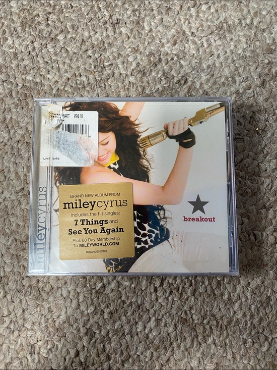 Hollywood Records Other - Miley Cyrus & Max Azria Breakout CD - White/Cream Cover